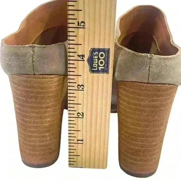 KORK-EASE Challis Women’s Mustang Gray Suede Chunky Heel Mules 10 M/ 42 - Picture 7 of 12